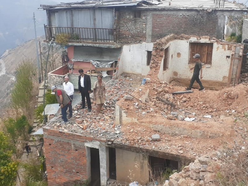 माओवादी केन्द्रको पार्टी कार्यालय भवन बनाउन सुरु